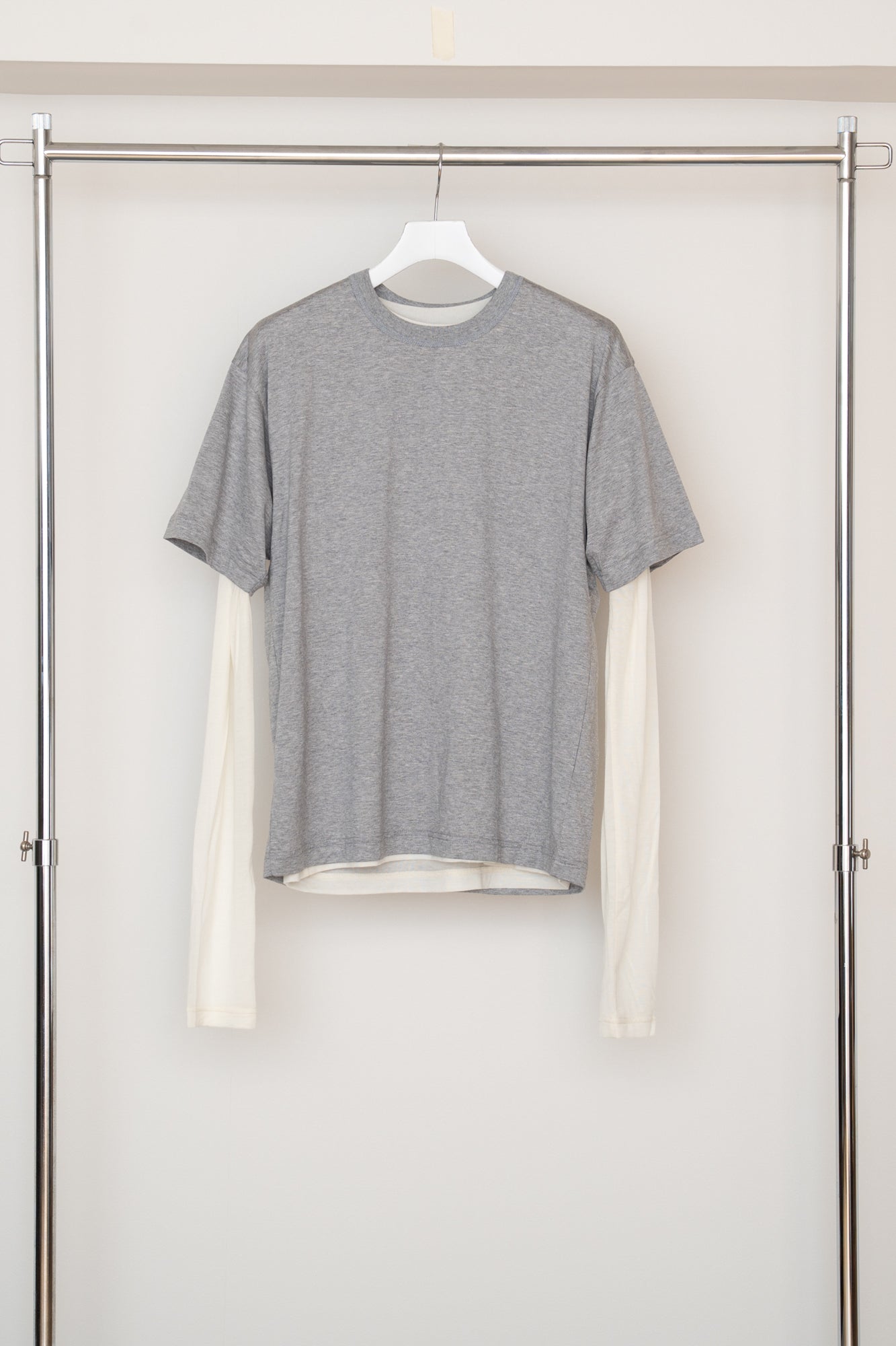 【PRE ORDER】Layered T-shirt(Gray x O.white)