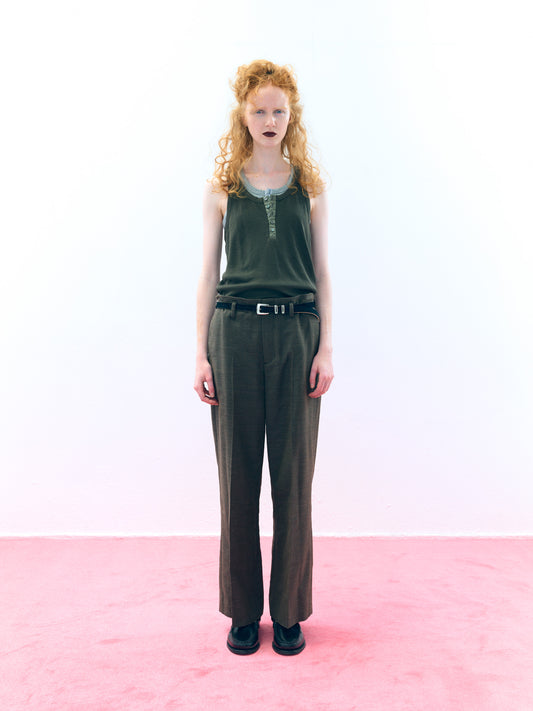 【Pre Order】Clean Trousers ( Khaki )