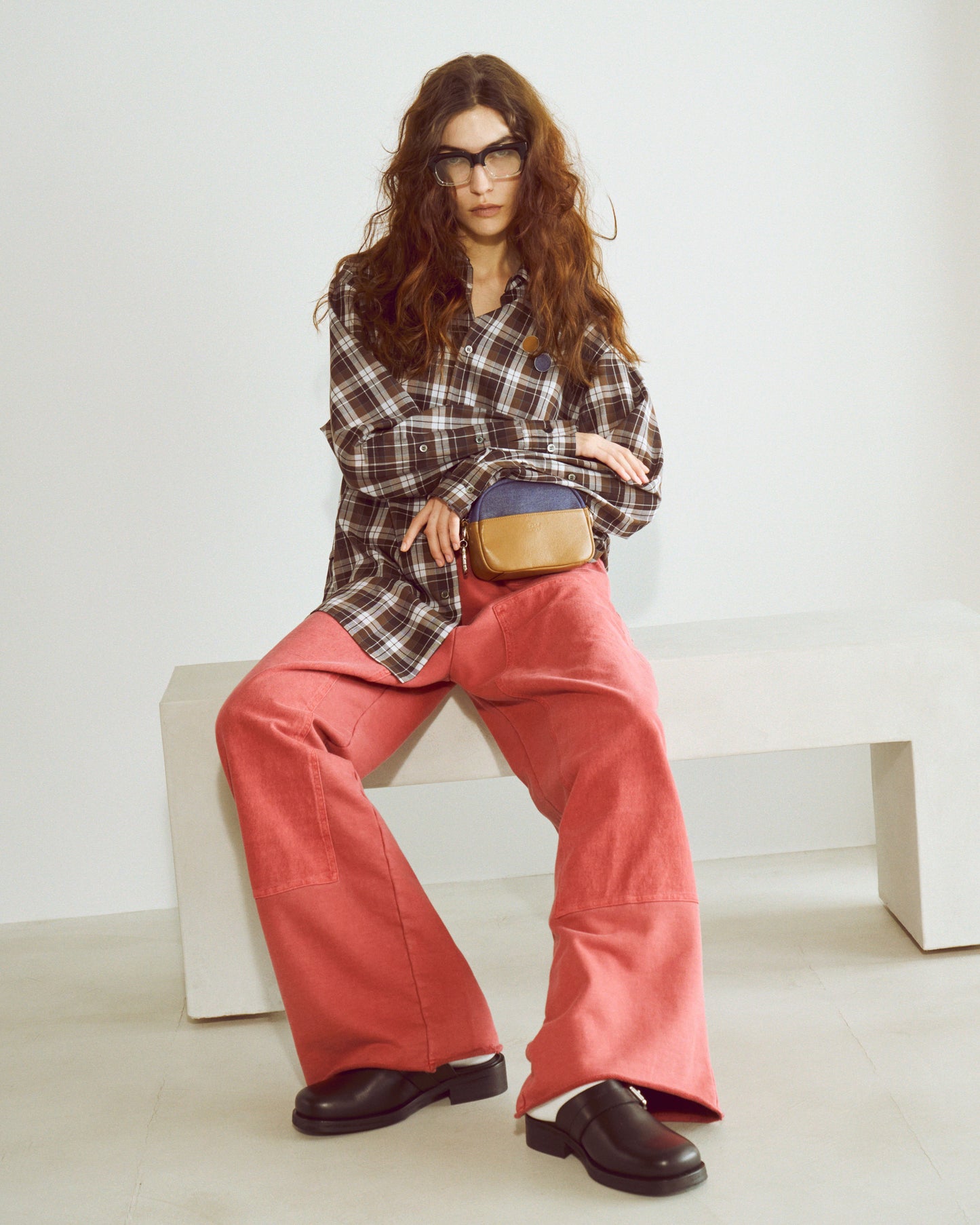 【PRE ORDER】Dress Check Shirt(Brown Check)