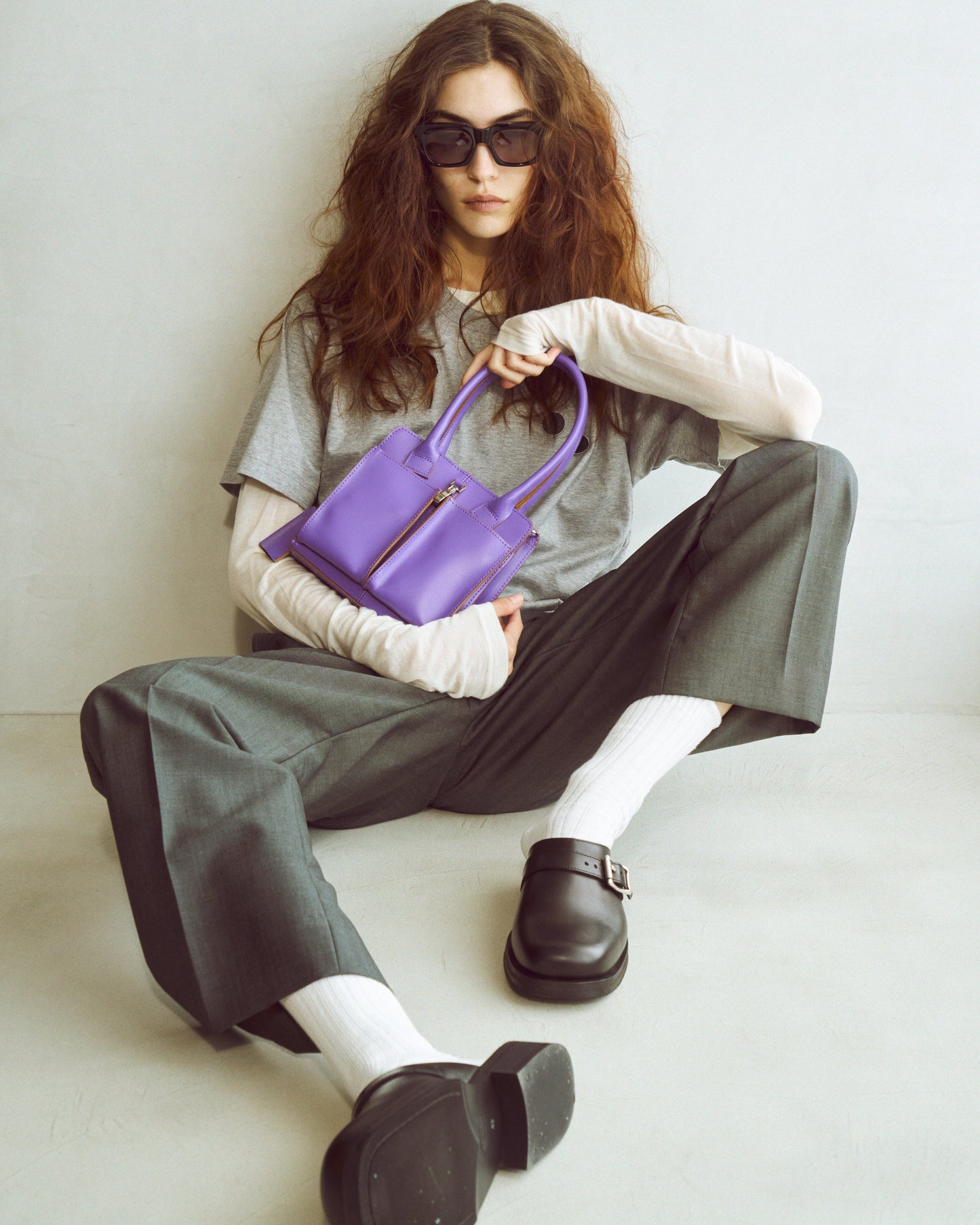 【PRE ORDER】Layered T-shirt(Gray x O.white)
