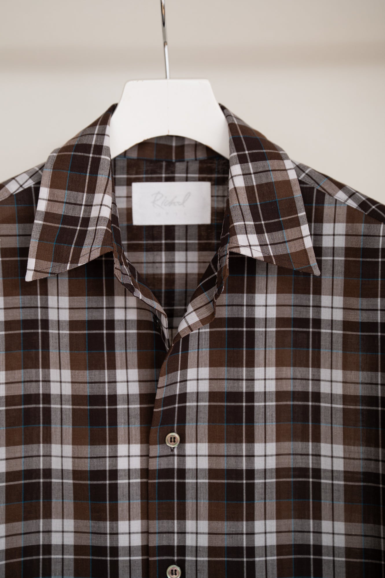【PRE ORDER】Dress Check Shirt(Brown Check)