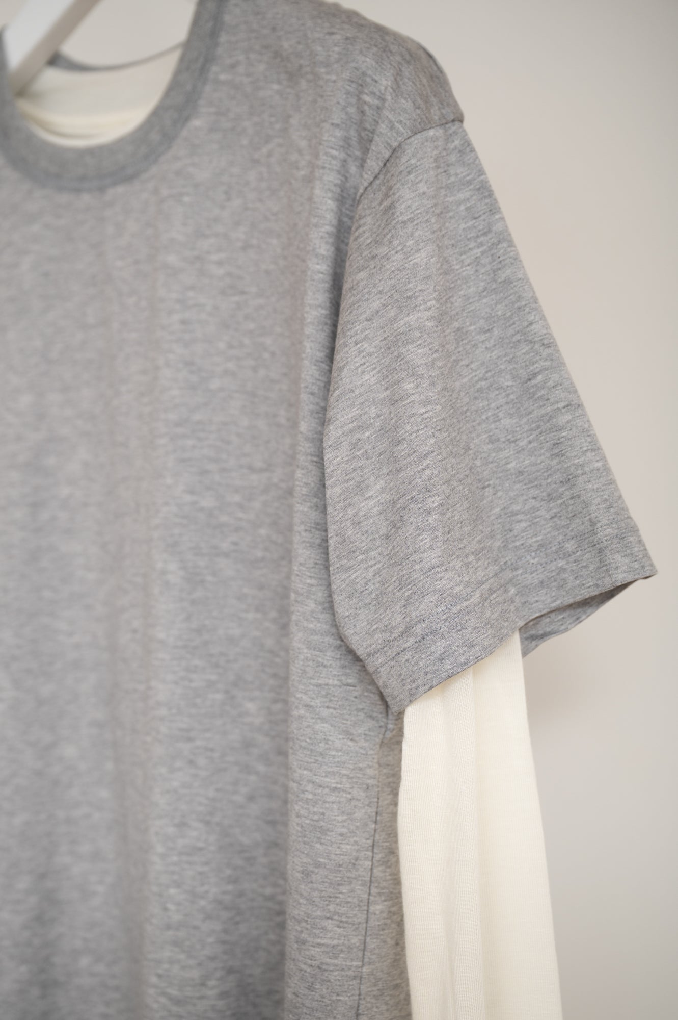 【PRE ORDER】Layered T-shirt(Black x Charcoal)