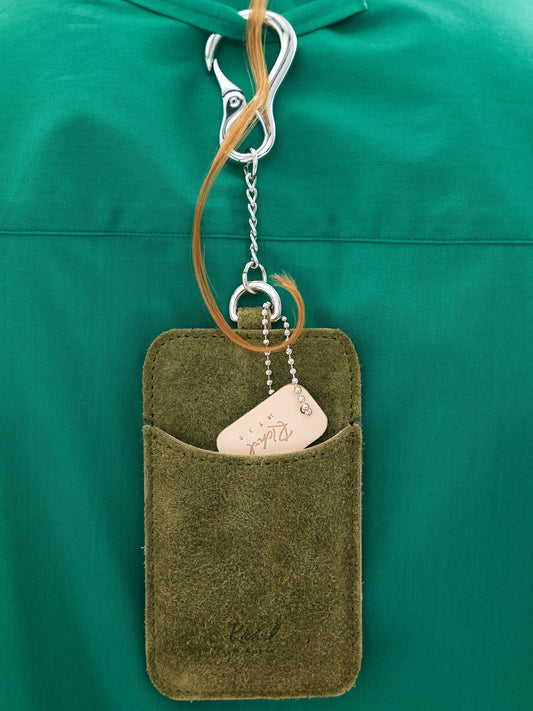 【Pre Order】Carabiner Chain Card Case ( Khaki )