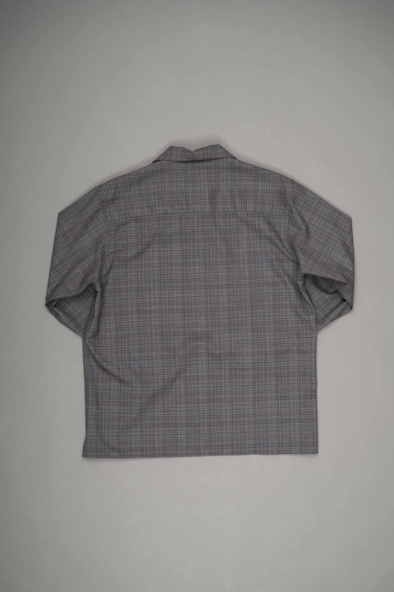 Box Opencollar Shirt Jacket(Gray Check)