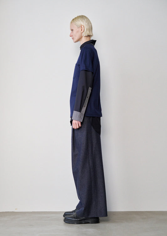 Two-Tone T Shirt(Navy x M.Gray)