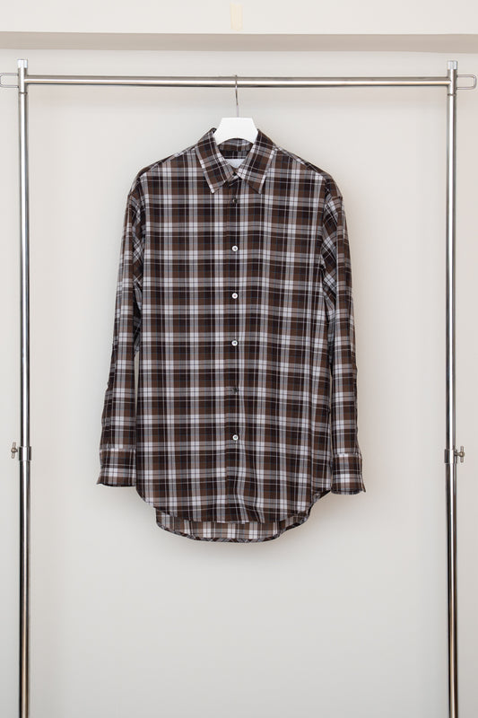 【PRE ORDER】Dress Check Shirt(Brown Check)