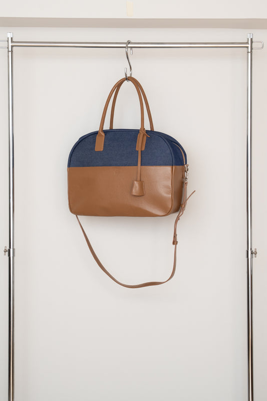 【PRE ORDER】V.Marron [Boston Bag・Voyage](Indigo x Camel)