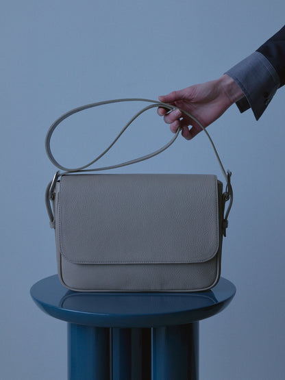 Leather Shoulder Bag [Dumbo](Gray)