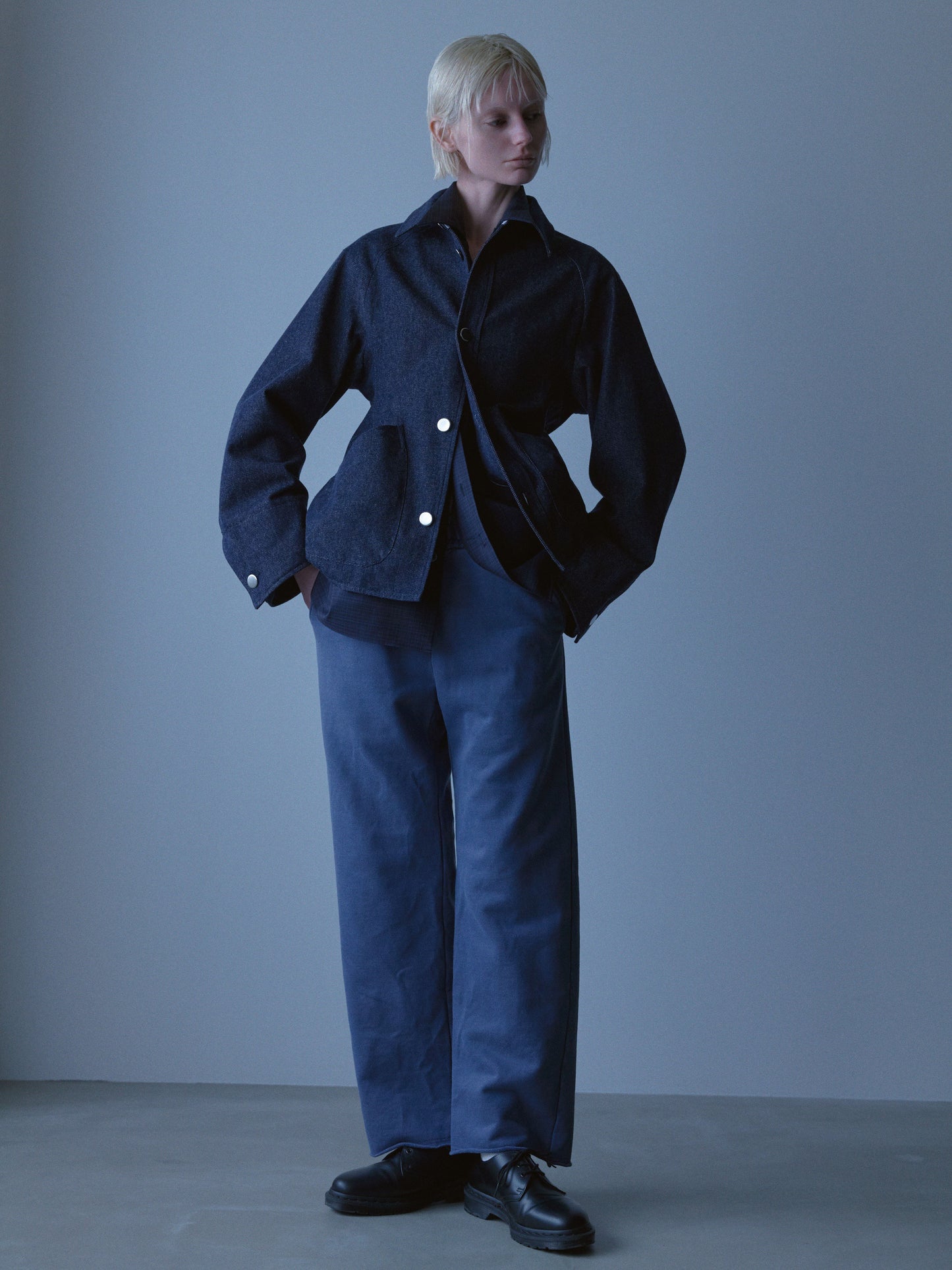 Processed Sweat Pants(Navy)