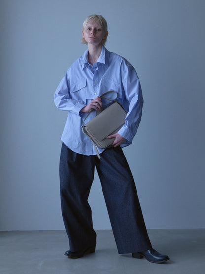 Layered Shirt (Sax Stripe)