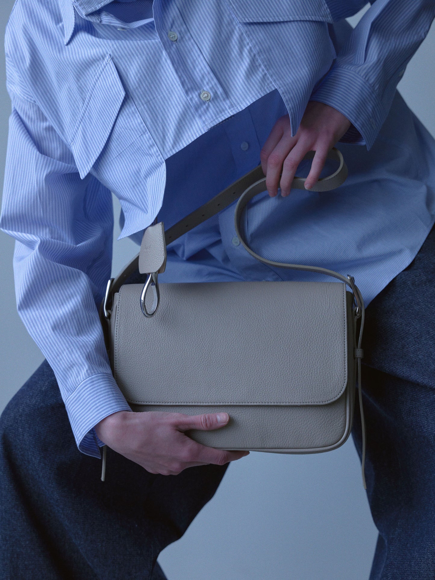 Layered Shirt (Sax Stripe)