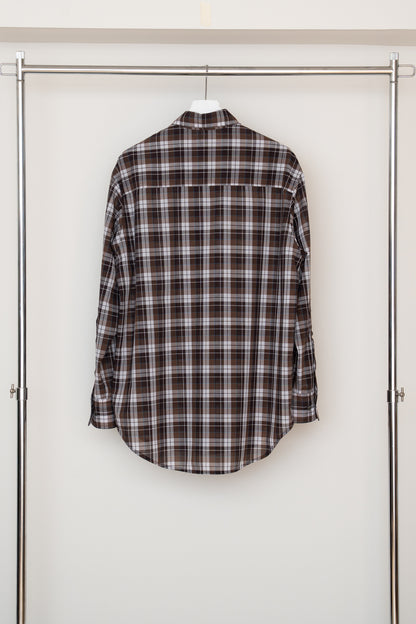 【PRE ORDER】Dress Check Shirt(Brown Check)