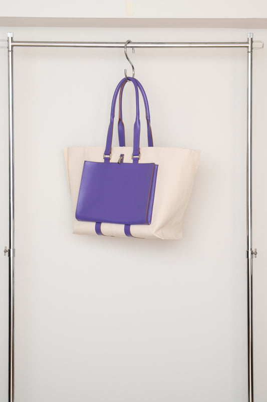 【PRE ORDER】T.Rectangle [Leather Helmet Bag・Tote](Lavender)
