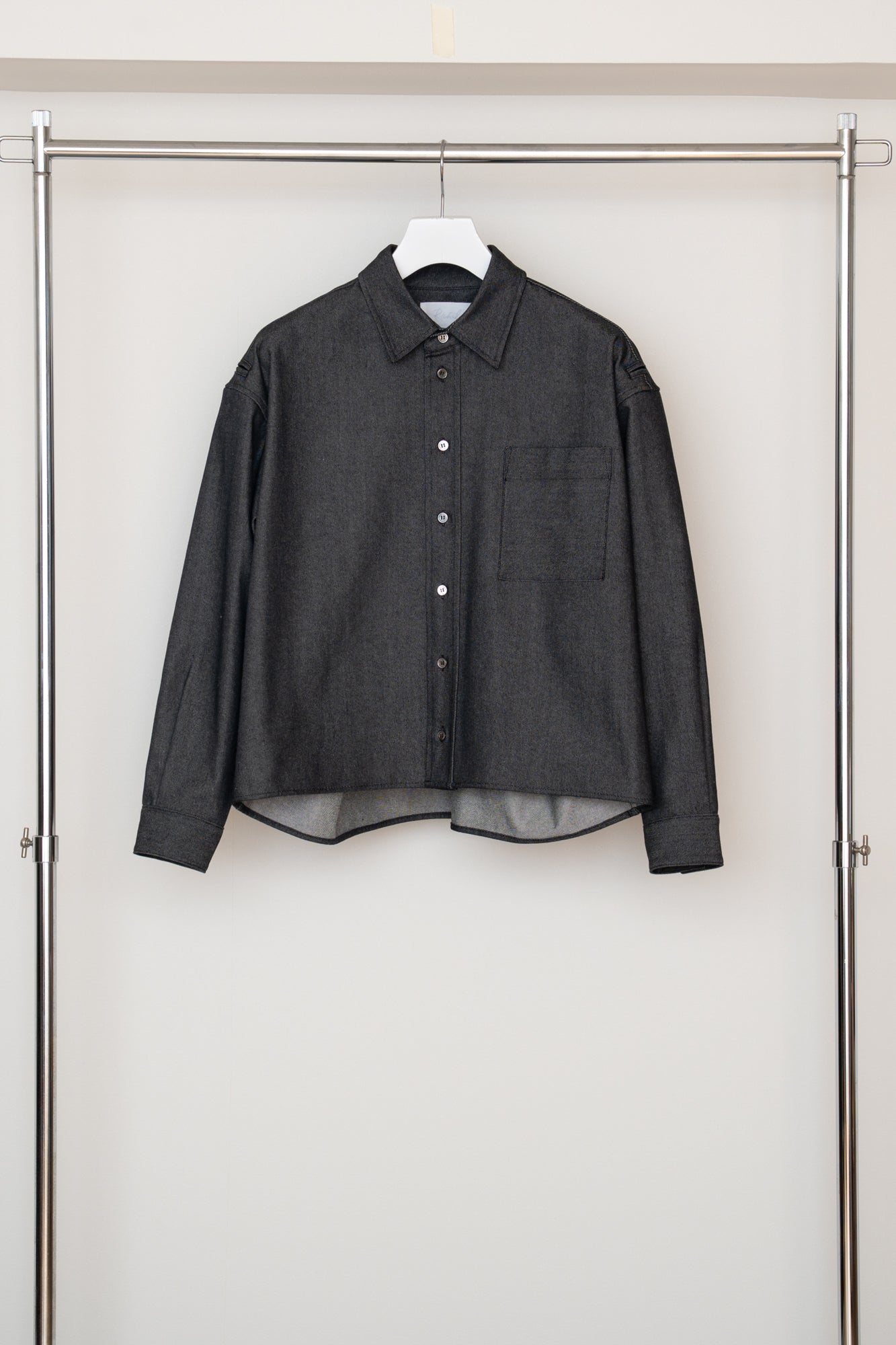 【PRE ORDER】Cropped Pocket Shirt(Black)