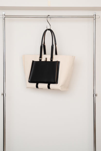 【PRE ORDER】T.Rectangle [Leather Helmet Bag・Tote](Black)