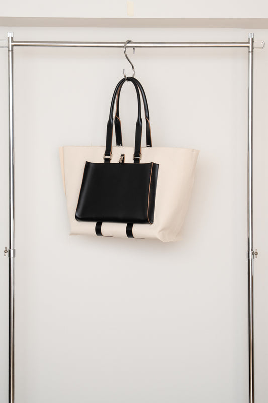 【PRE ORDER】T.Rectangle [Leather Helmet Bag・Tote](Black)