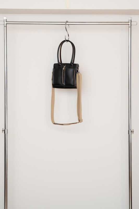 【PRE ORDER】P.Rectangle [Leather Helmet Bag・Play](Black)