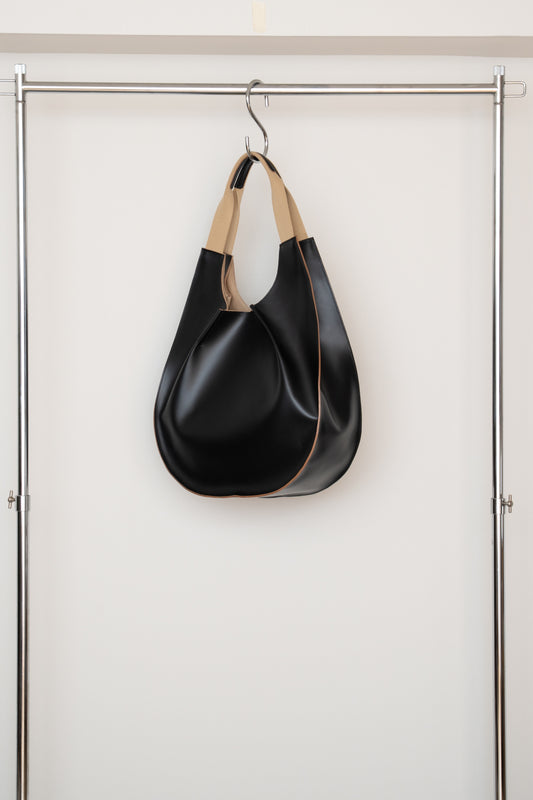 【PRE ORDER】CircleI [Leather Handle Bag](Black)
