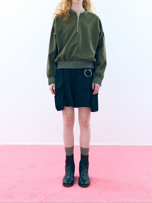 【Pre Order】Layered Cargo Shorts ( Black )