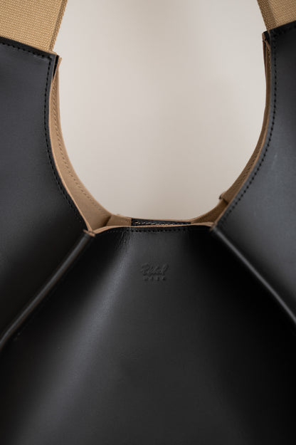 【PRE ORDER】CircleI [Leather Handle Bag](Black)