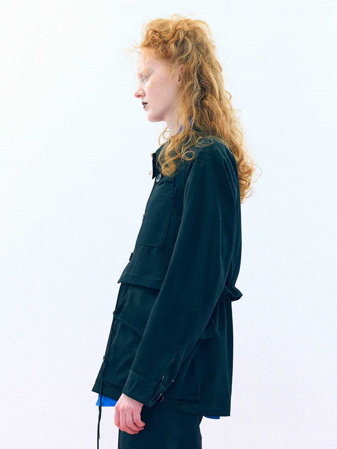 【Pre Order】Layered Military Coat ( Black )