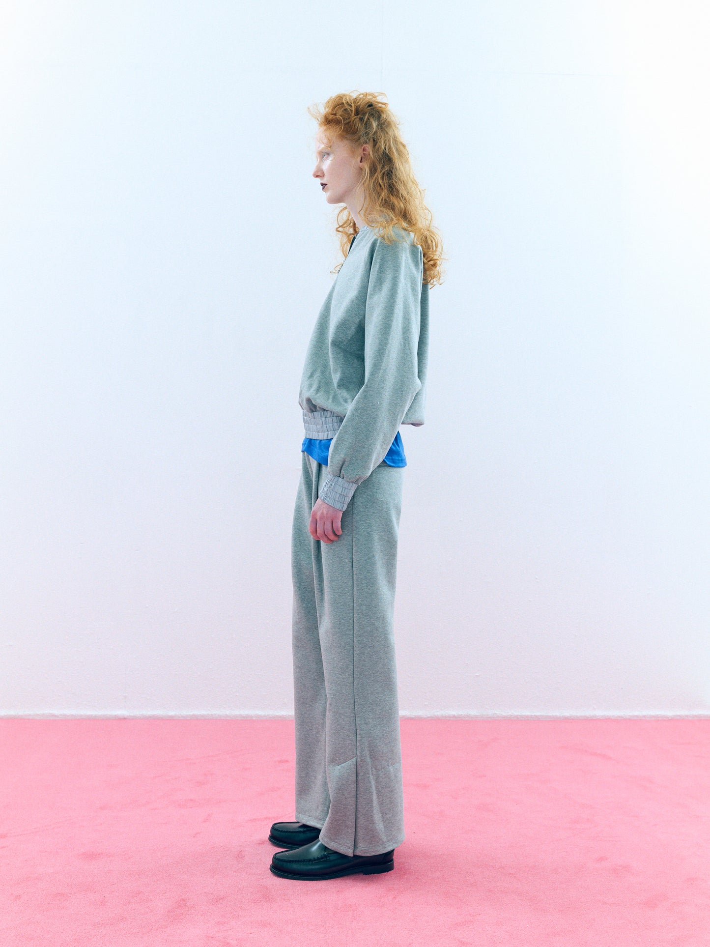 【Pre Order】Slit Flare Sweatpants(Heather Gray)