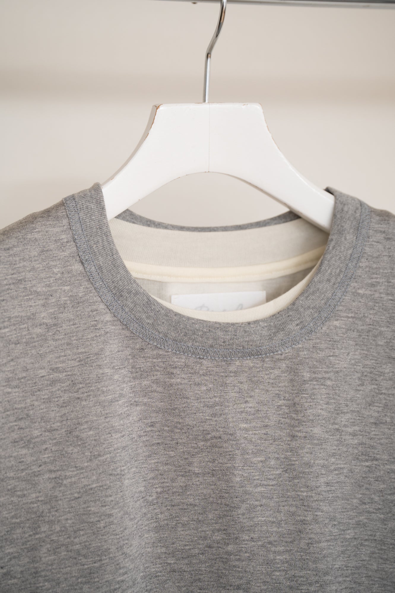 【PRE ORDER】Layered T-shirt(Black x Charcoal)