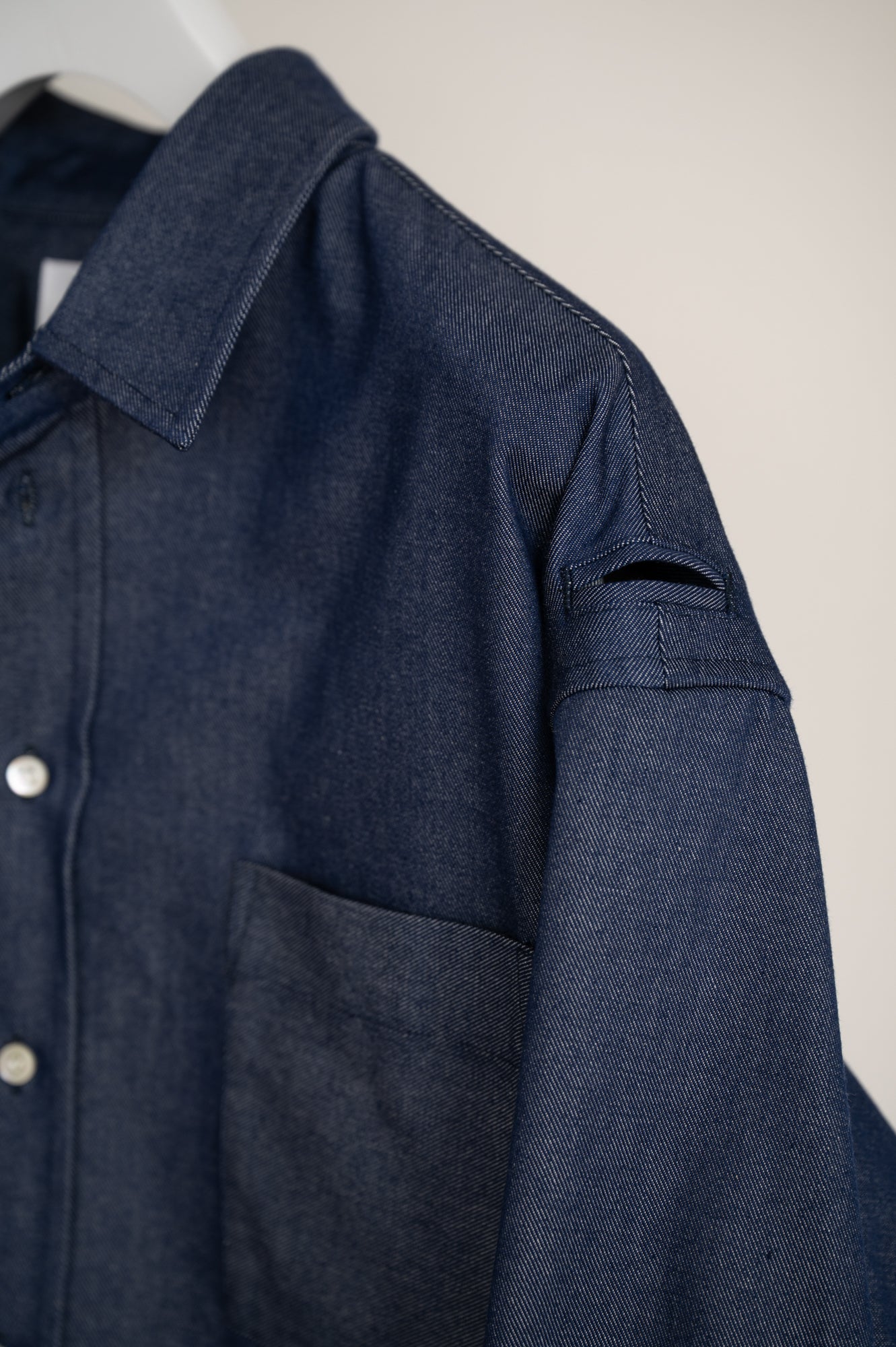 【PRE ORDER】Cropped Pocket Shirt(Black)