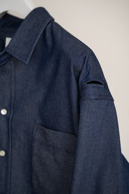 【PRE ORDER】Cropped Pocket Shirt(Black)