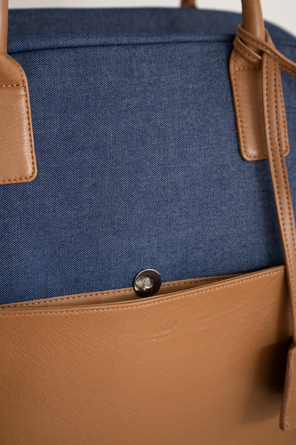 【PRE ORDER】V.Marron [Boston Bag・Voyage](Indigo x Camel)