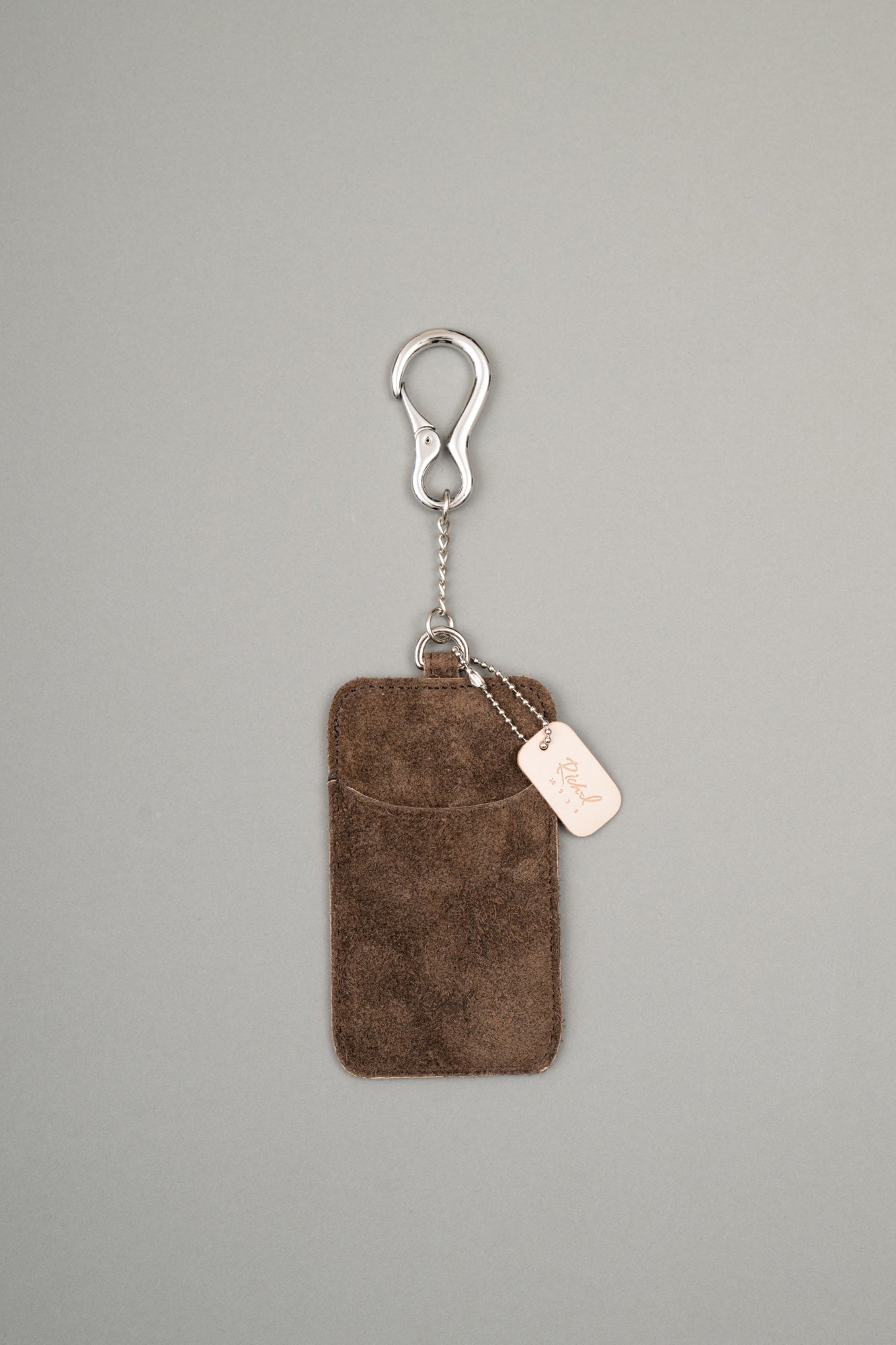 【Pre Order】Carabiner Chain Card Case ( Brown )