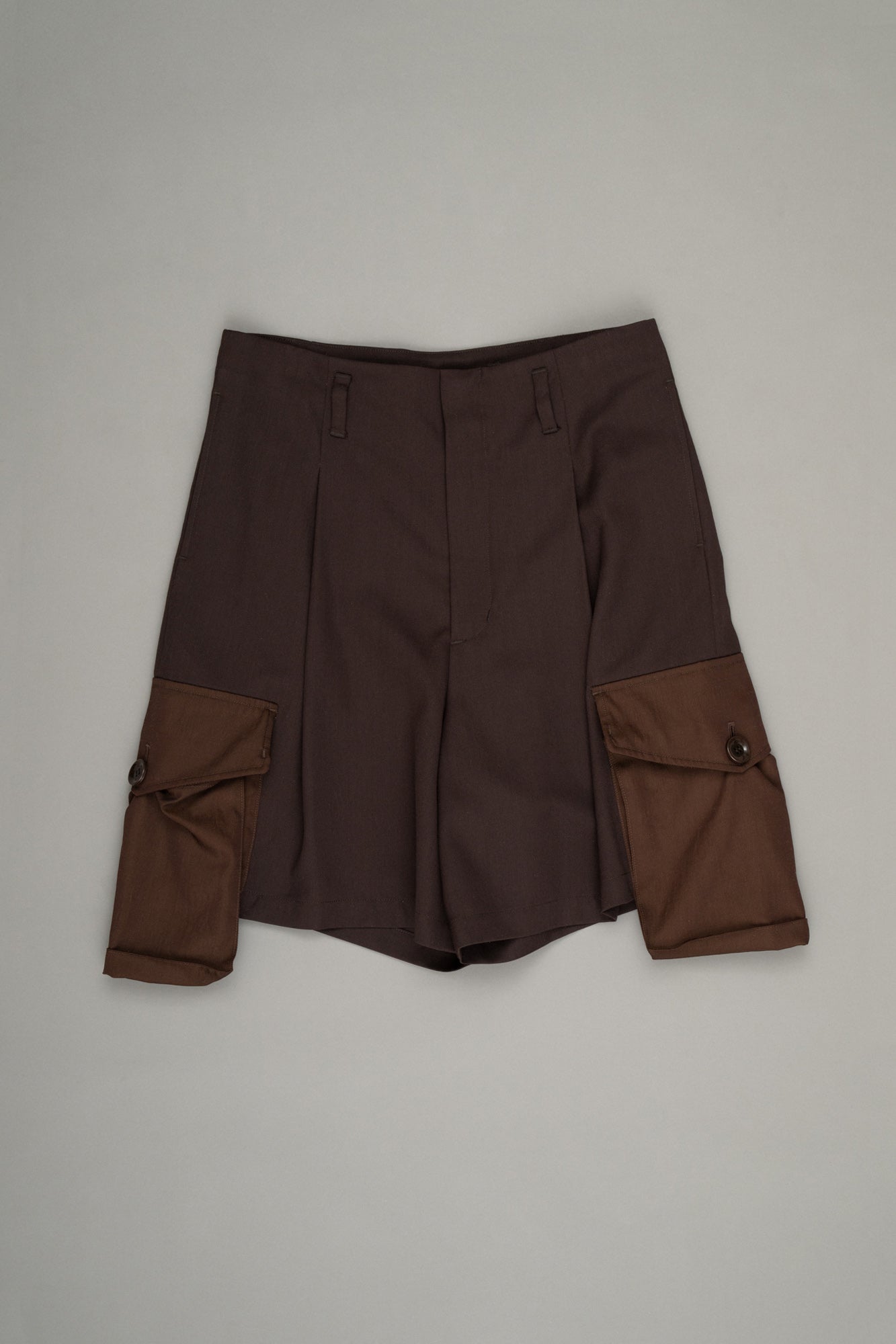 【Pre Order】Layered Cargo Shorts ( Brown )