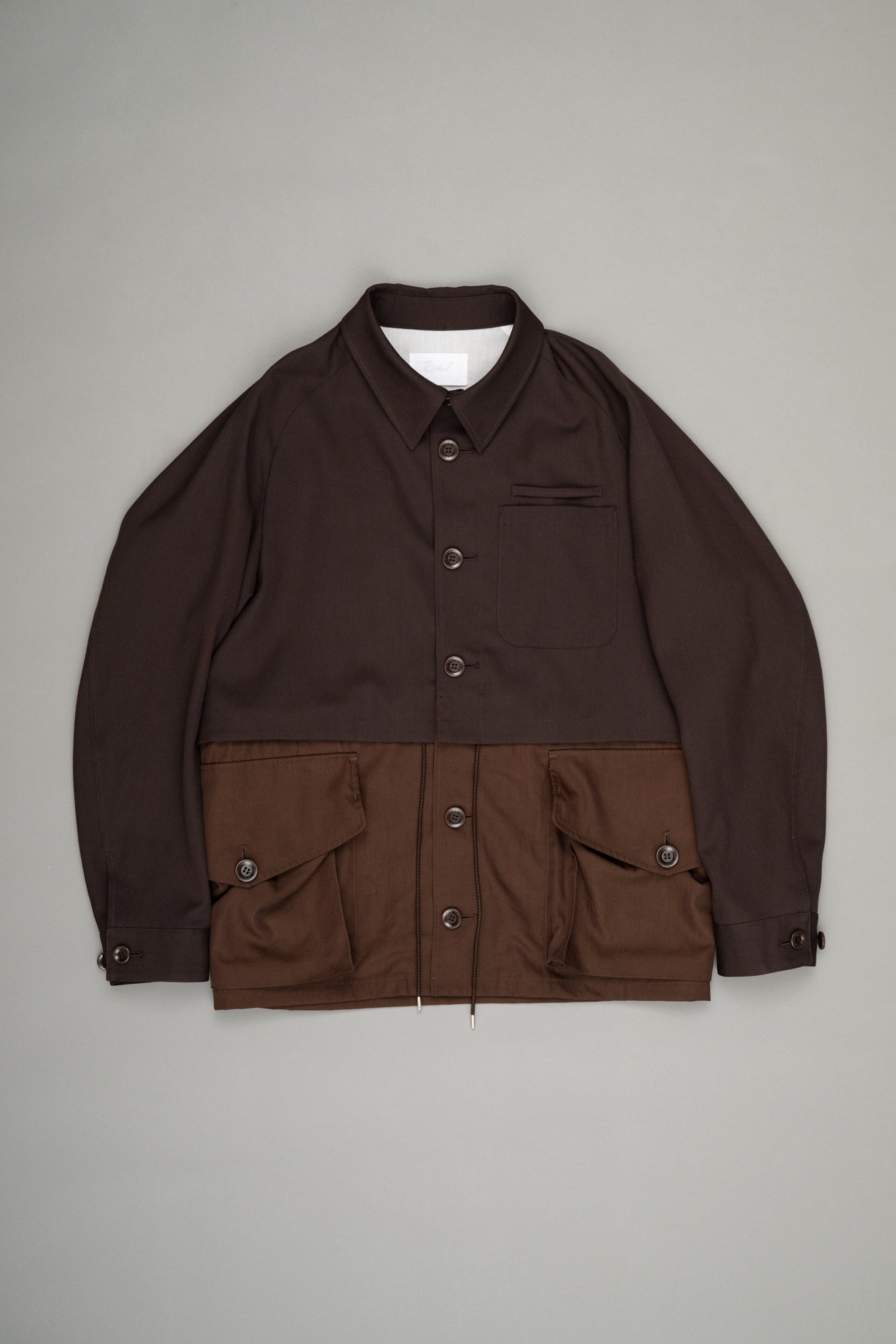 【Pre Order】Layered Military Coat ( Brown )