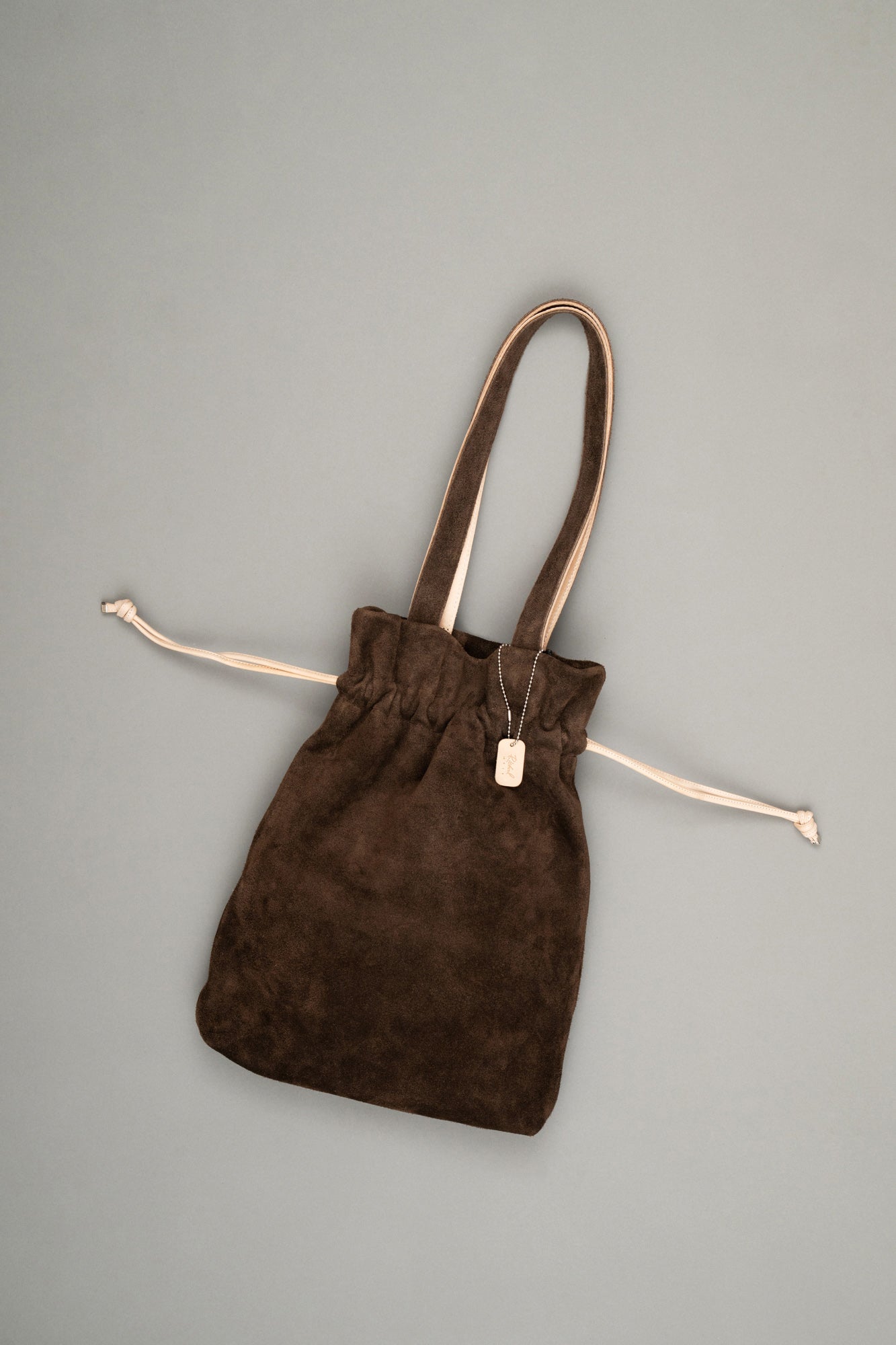 【Pre Order】Drawstring Tote Bag ( Brown )