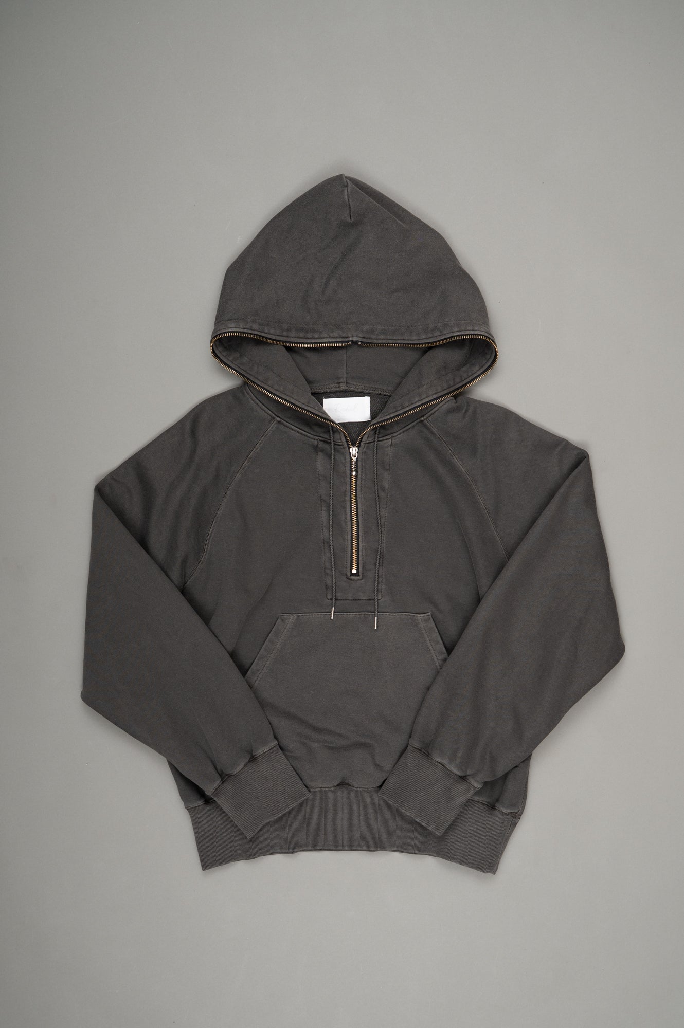 Processed Half-Zip Sweat Hoodie(Gray)