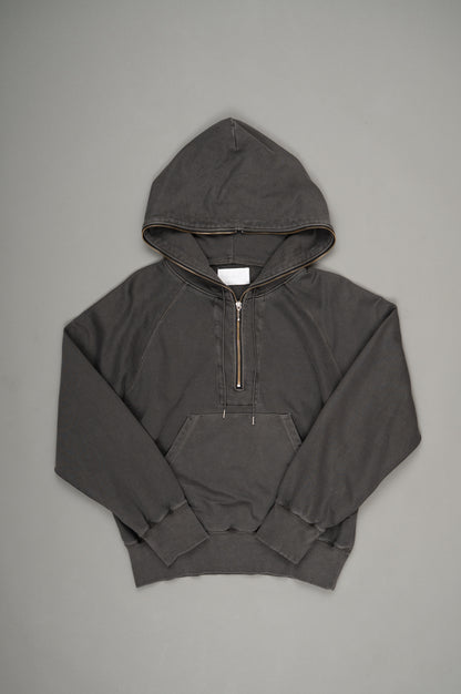 Processed Half-Zip Sweat Hoodie(Gray)