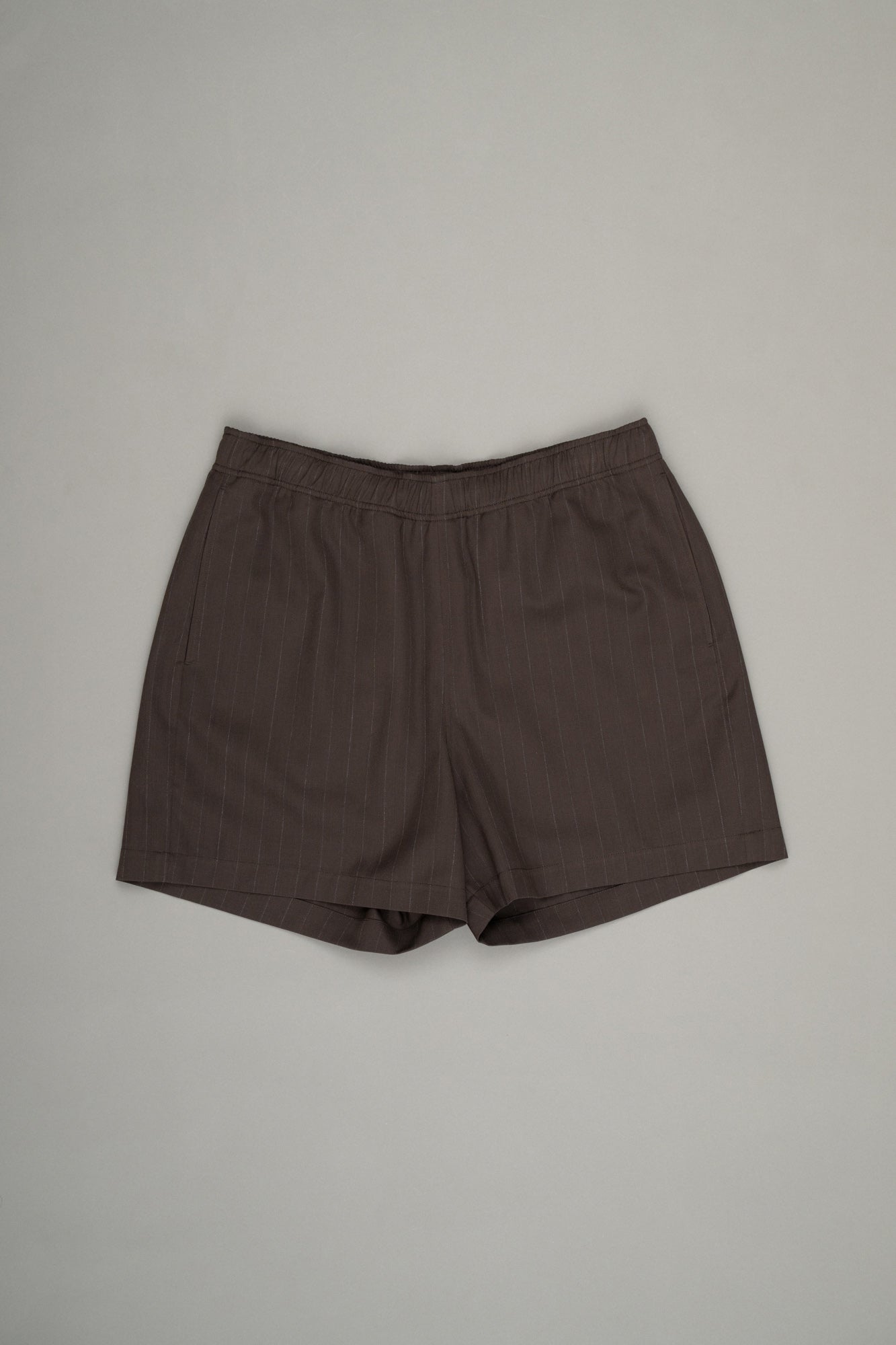 【Pre Order】Dressy Easy Shorts ( Khaki Stripe )