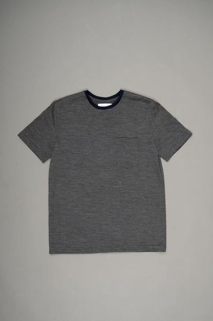 Two-Tone T Shirt(M.Gray x Navy)