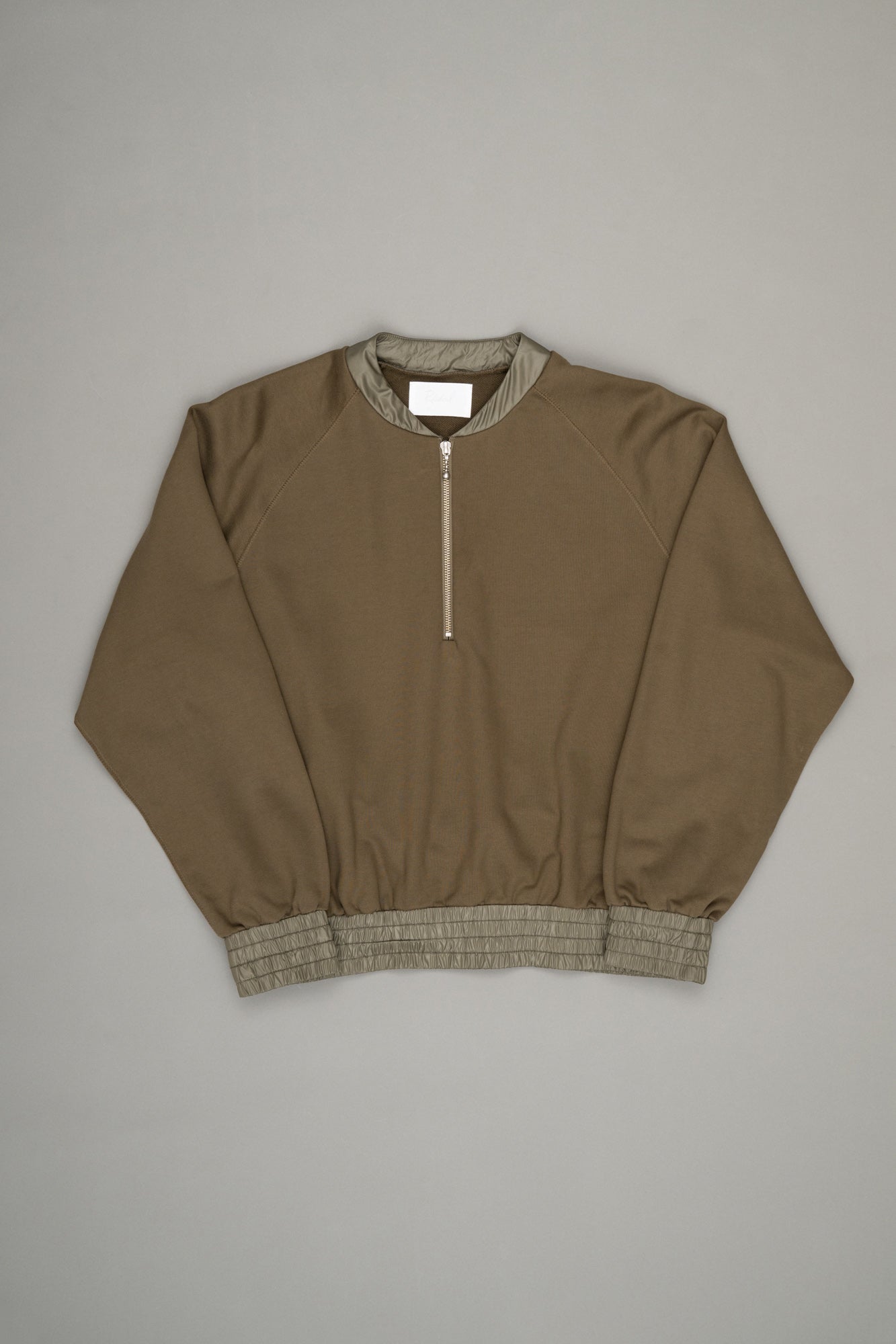 【Pre Order】Half-Zip Sweatshirt ( Khaki )