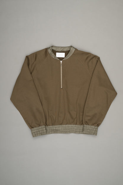 【Pre Order】Half-Zip Sweatshirt ( Khaki )