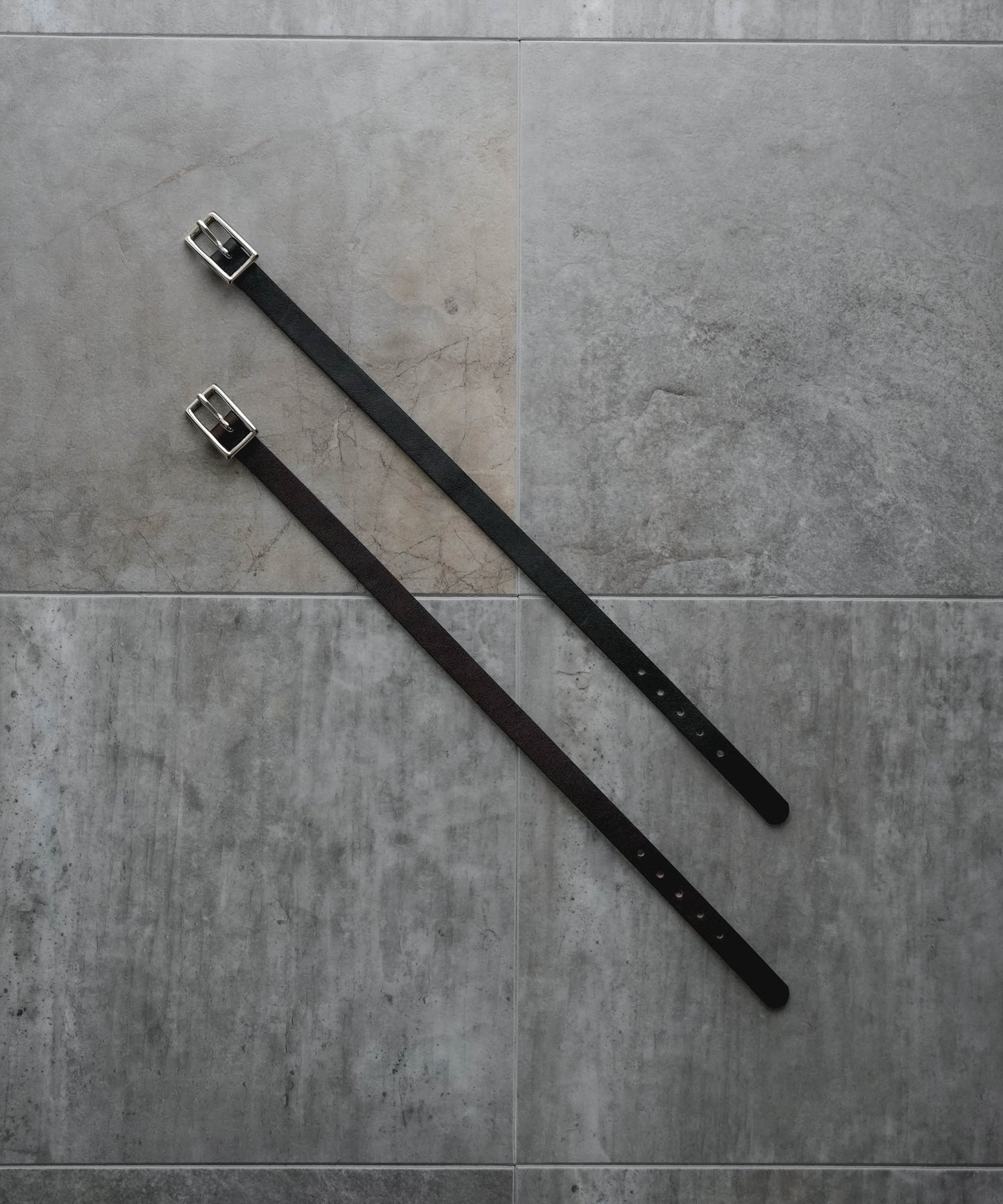 【PRE ORDER】Double Leather Bangle(Black)