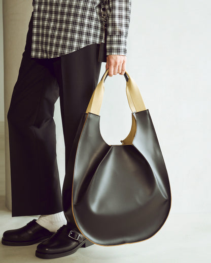 【PRE ORDER】CircleI [Leather Handle Bag](Black)