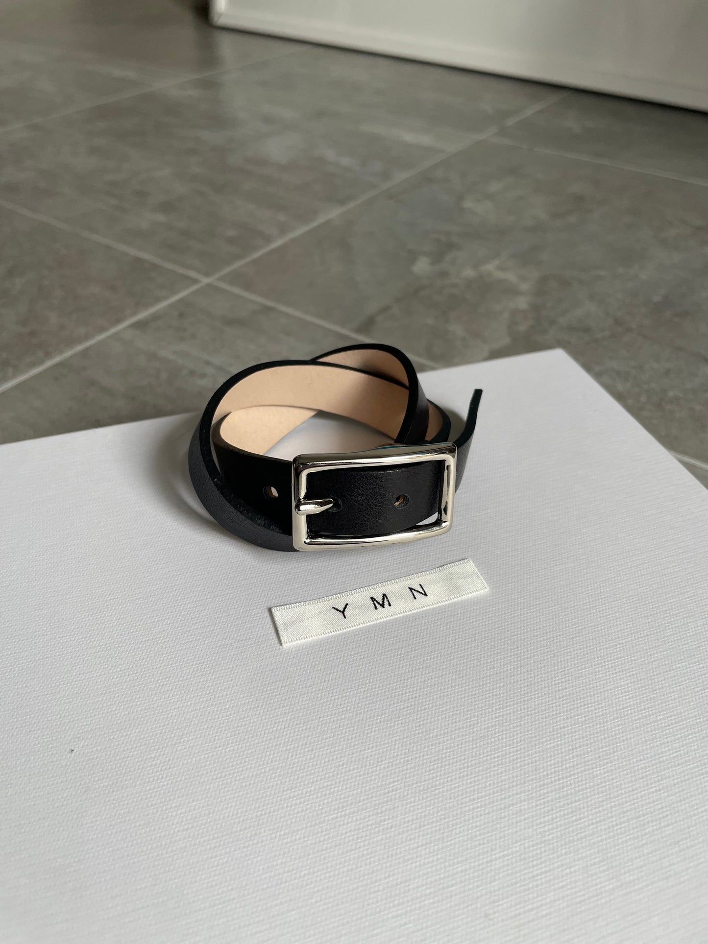 【PRE ORDER】Double Leather Bangle(Black)