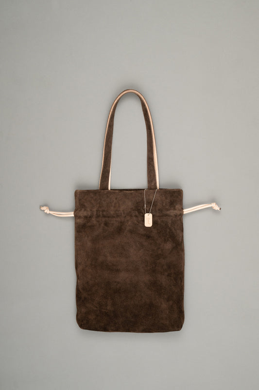 【Pre Order】Drawstring Tote Bag ( Brown )