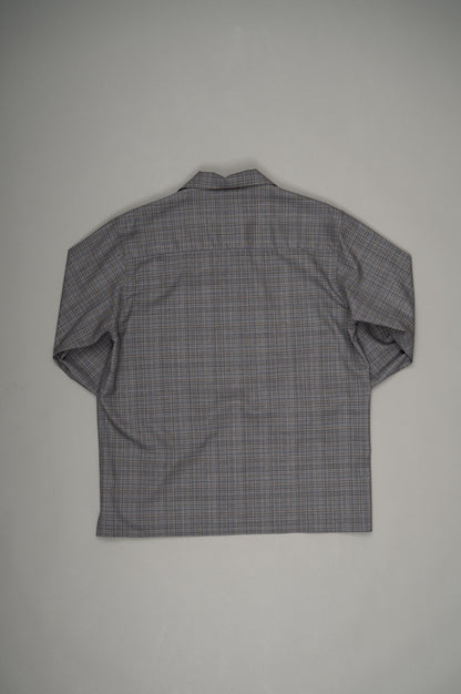 Box Opencollar Shirt Jacket(Gray Check)