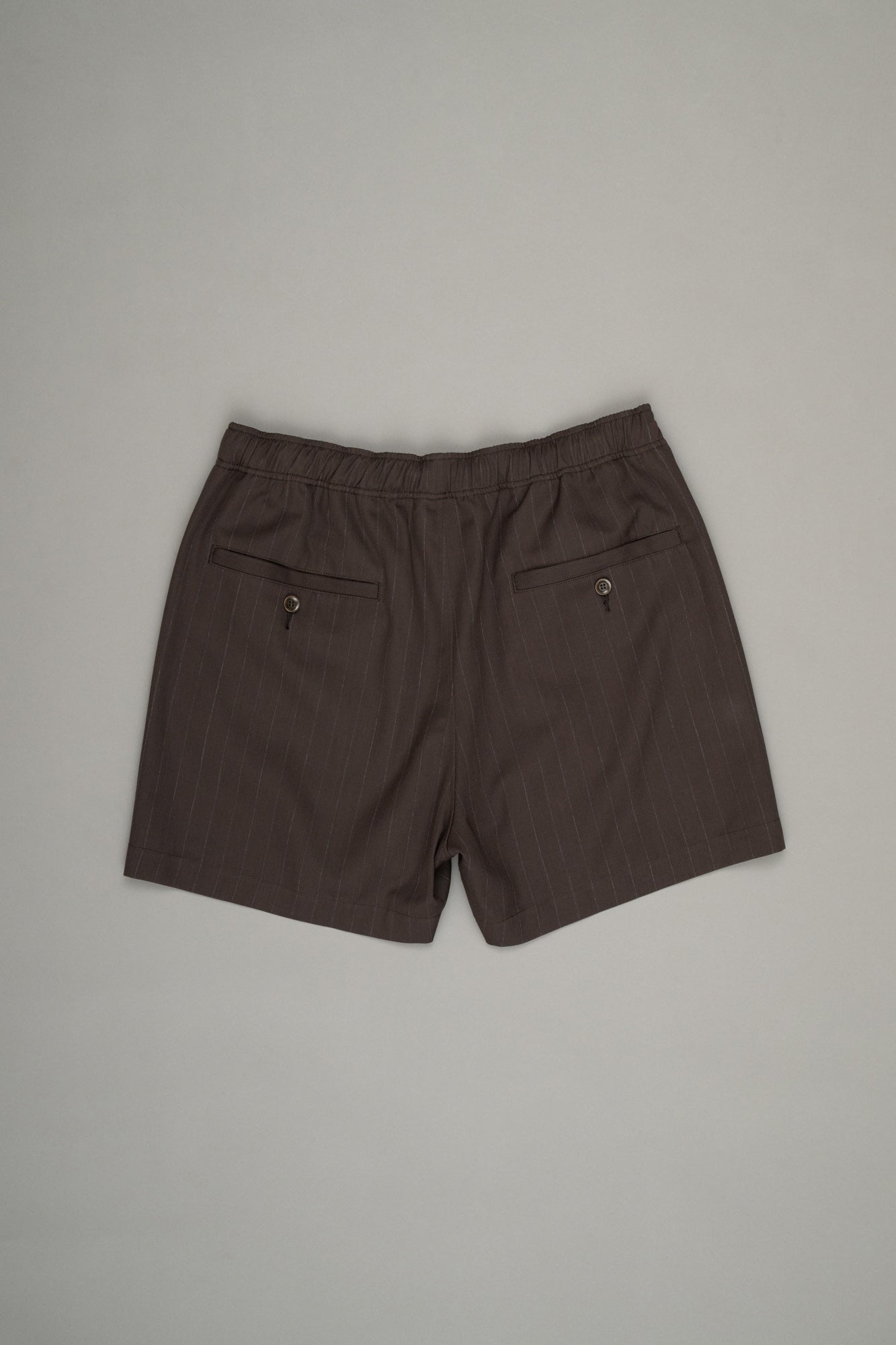 【Pre Order】Dressy Easy Shorts ( Khaki Stripe )