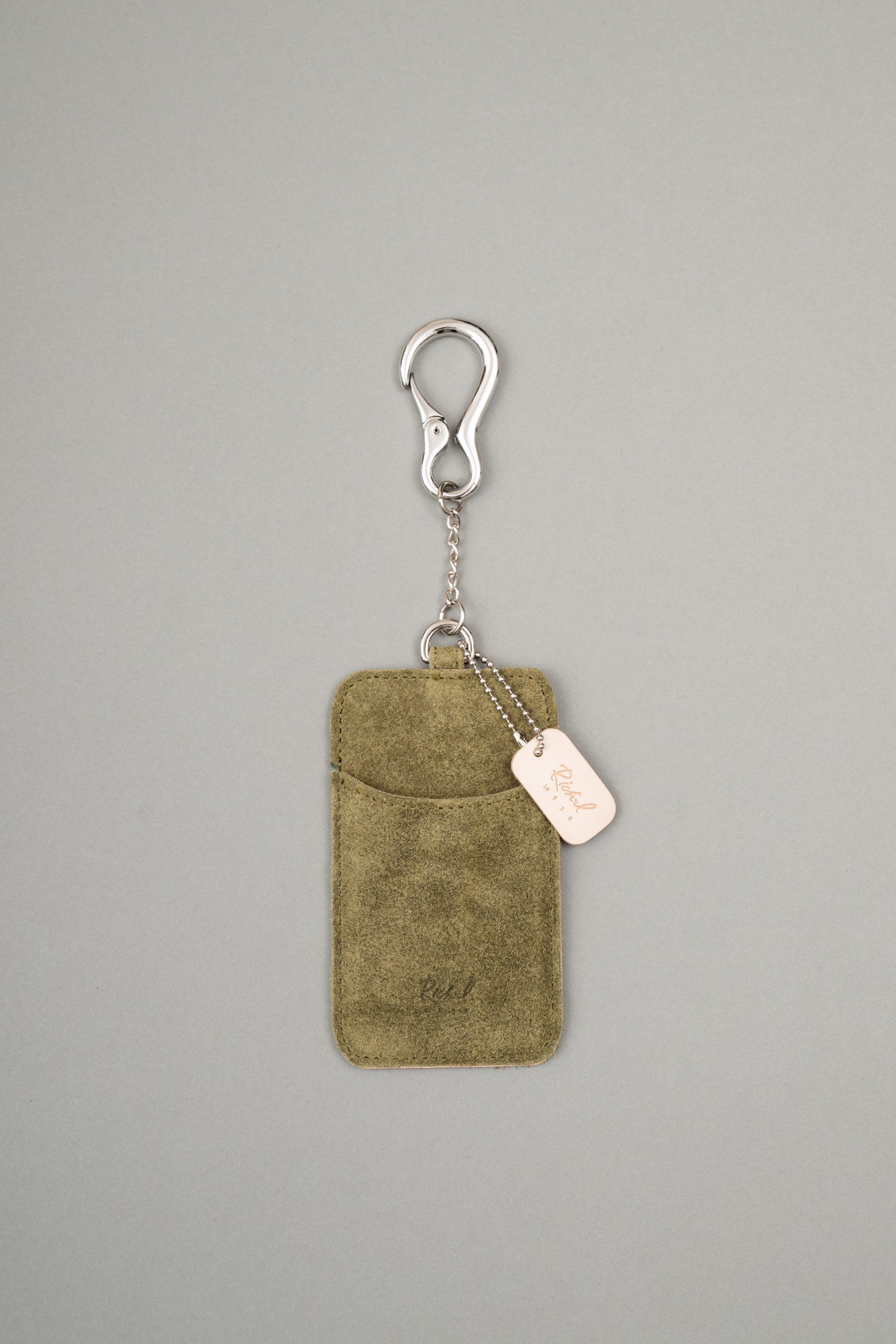 【Pre Order】Carabiner Chain Card Case ( Khaki )