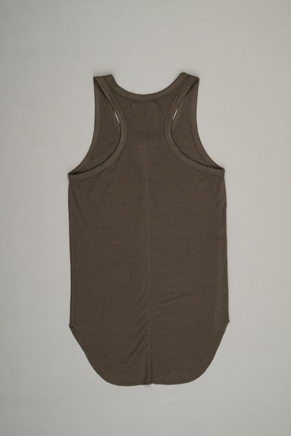 【Pre Order】Henley Neck Tank Top ( Khaki )