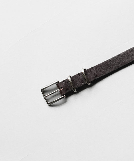 【PRE ORDER】Leather Long Belt (BROWN)