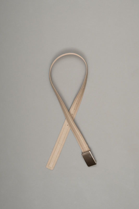 Leather Belt(Gray)